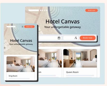 Créateur de site officiel Little Hotelier avec présentation des chambres