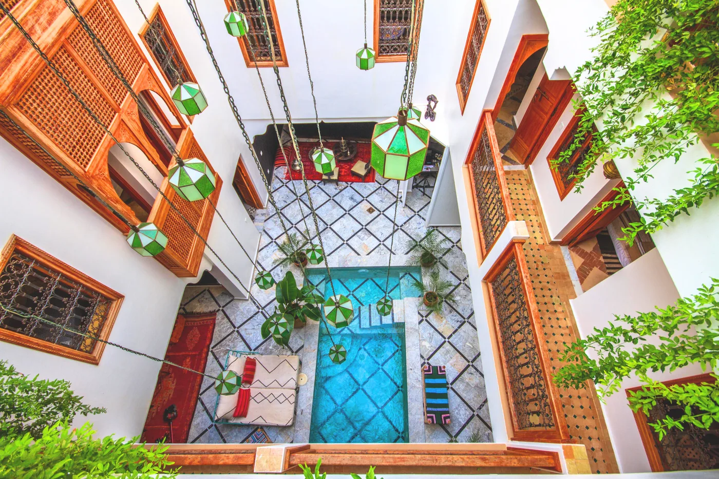 Riad Sofyan & Spa à Marrakech — vue du riad